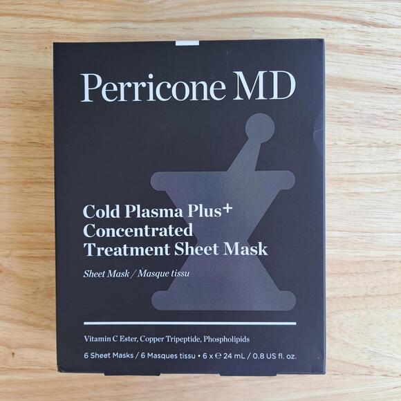 Perricone MD Cold Plasma Plus+ Concentrated Treatment Sheet Mask - 6 Masks - Picture 1 of 8